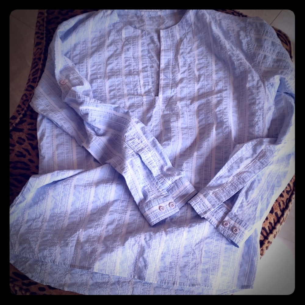 ENVY striped blue shirt S
